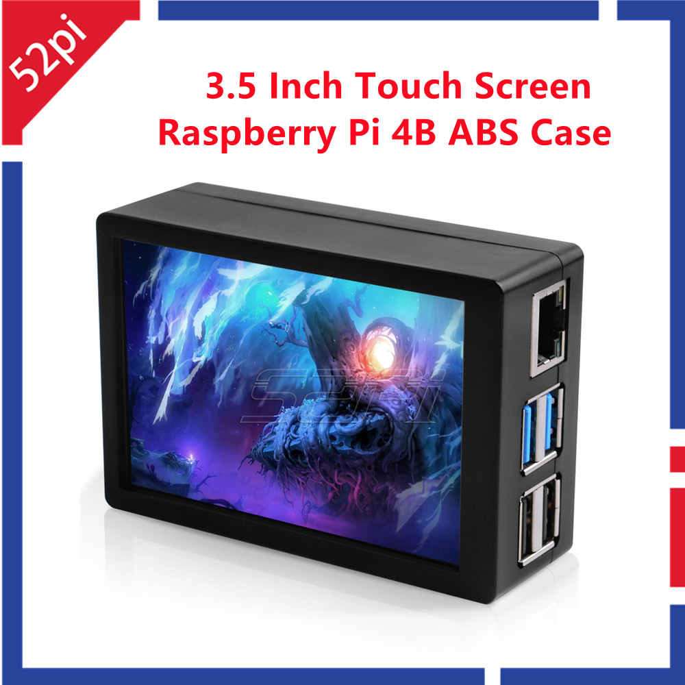 Pi 4 Case - Raspberry piキット,480x320,3.5インチのコード付きタッチスクリーン,50fps,125MHz