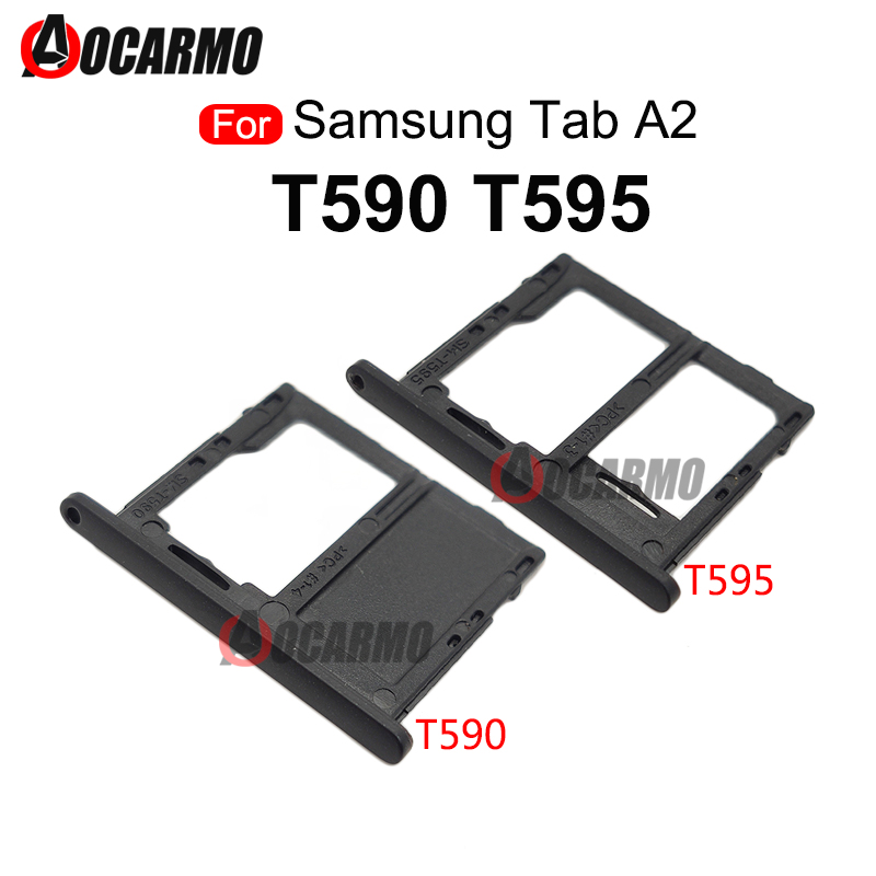 Micro Sd Card - Samsung Galaxy Tab a2用ホルダー,t595,t590,SM-T595C,SM-T590C用のマイクロカード,SIMカードスロット用の交換部品