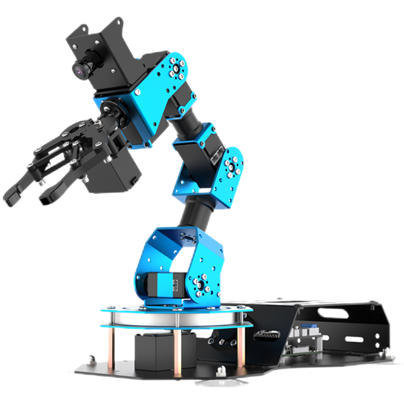 Raspberry Pi Kit - 6軸のロボットアーム。サーボクロー、AIビジュアル、FPVカメラ、パレット積み重ね機能、ROS対応、Raspberry Pi 4B/5用、Python制御、DIYキット。