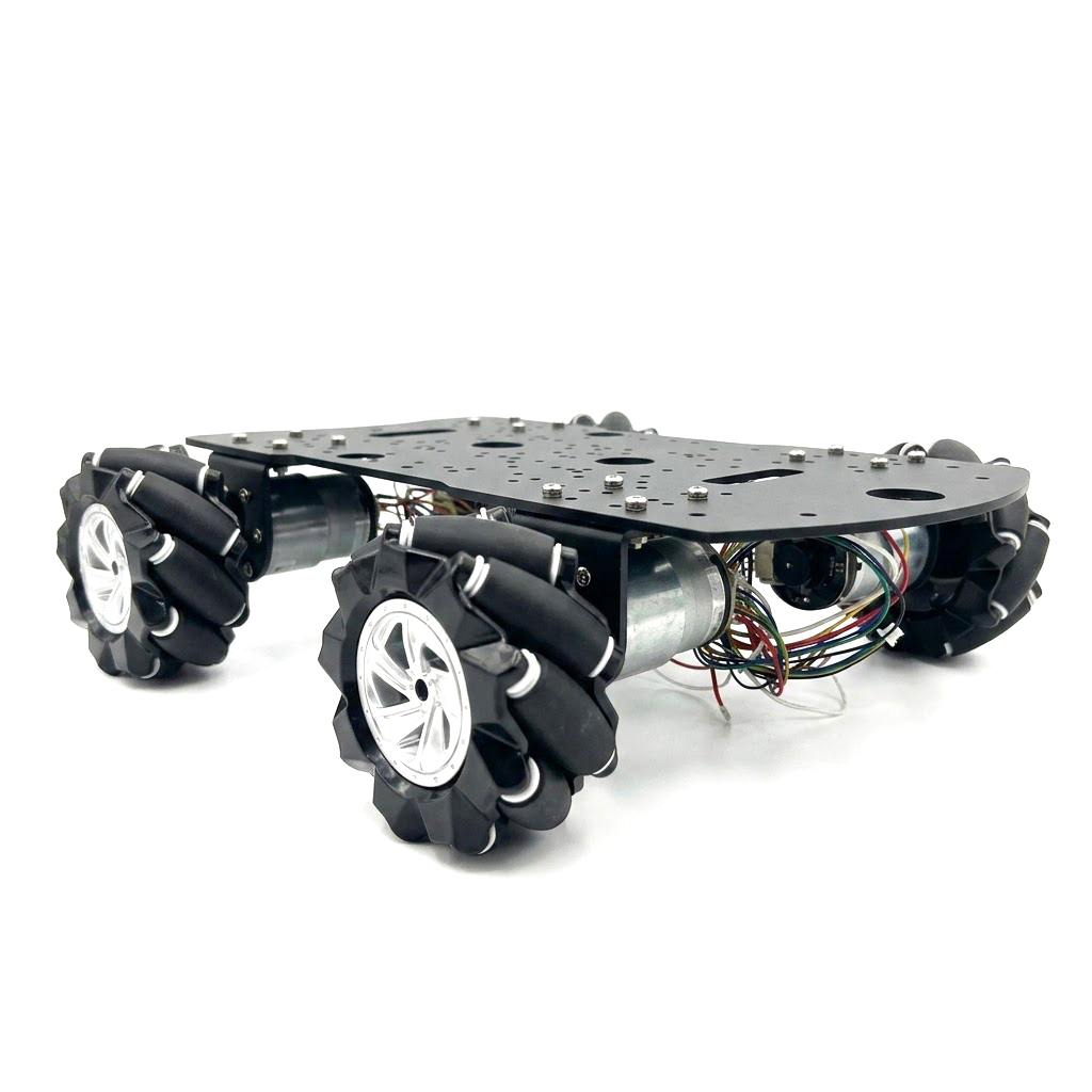 Raspberry Pi Kit - 15kg積載量 4WD 80mmメカナムホイール ロボットカーシャーシ DC12Vホールモーター付き Arduino