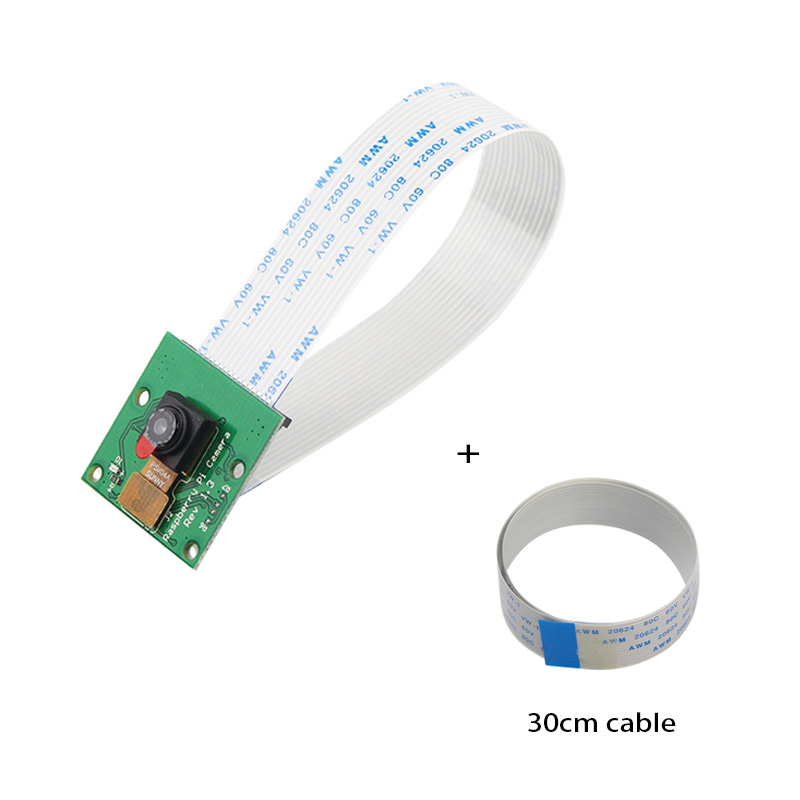 Pi Camera Cable - Frambuesa 4モデルbカメラモジュール,30cmケーブル付き,ウェブカメラ,1080p,ミニカメラ