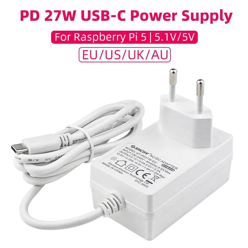 Pi Power Supply - Raspberry Pi 5 5.1V 5A 電源