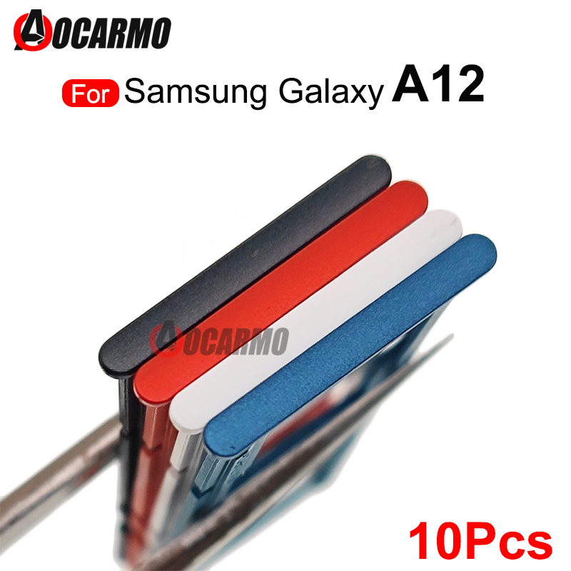 Micro Sd Card - サムスンギャラクシーa12a125用10個,デュアルSIMカード,マイクロカードホルダー,交換部品