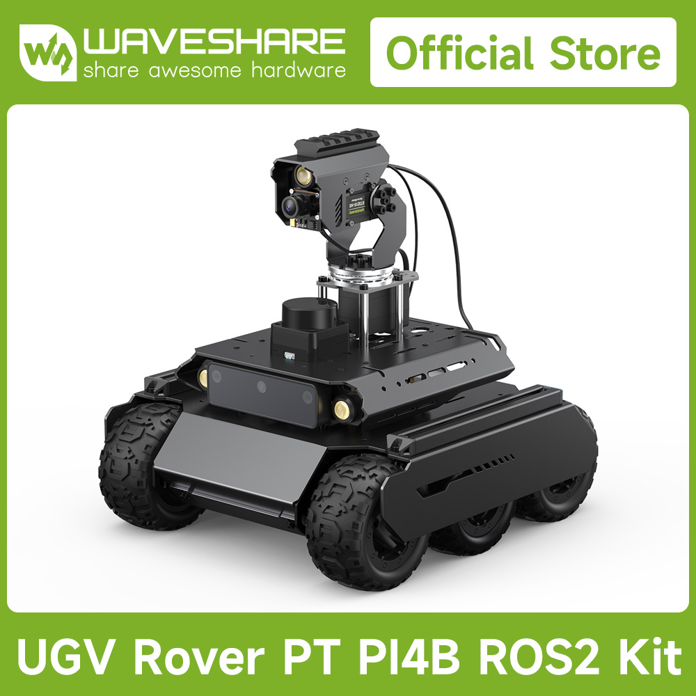 Raspberry Pi 5 - Waveshare Rover ROS 2 オープンソース 6輪