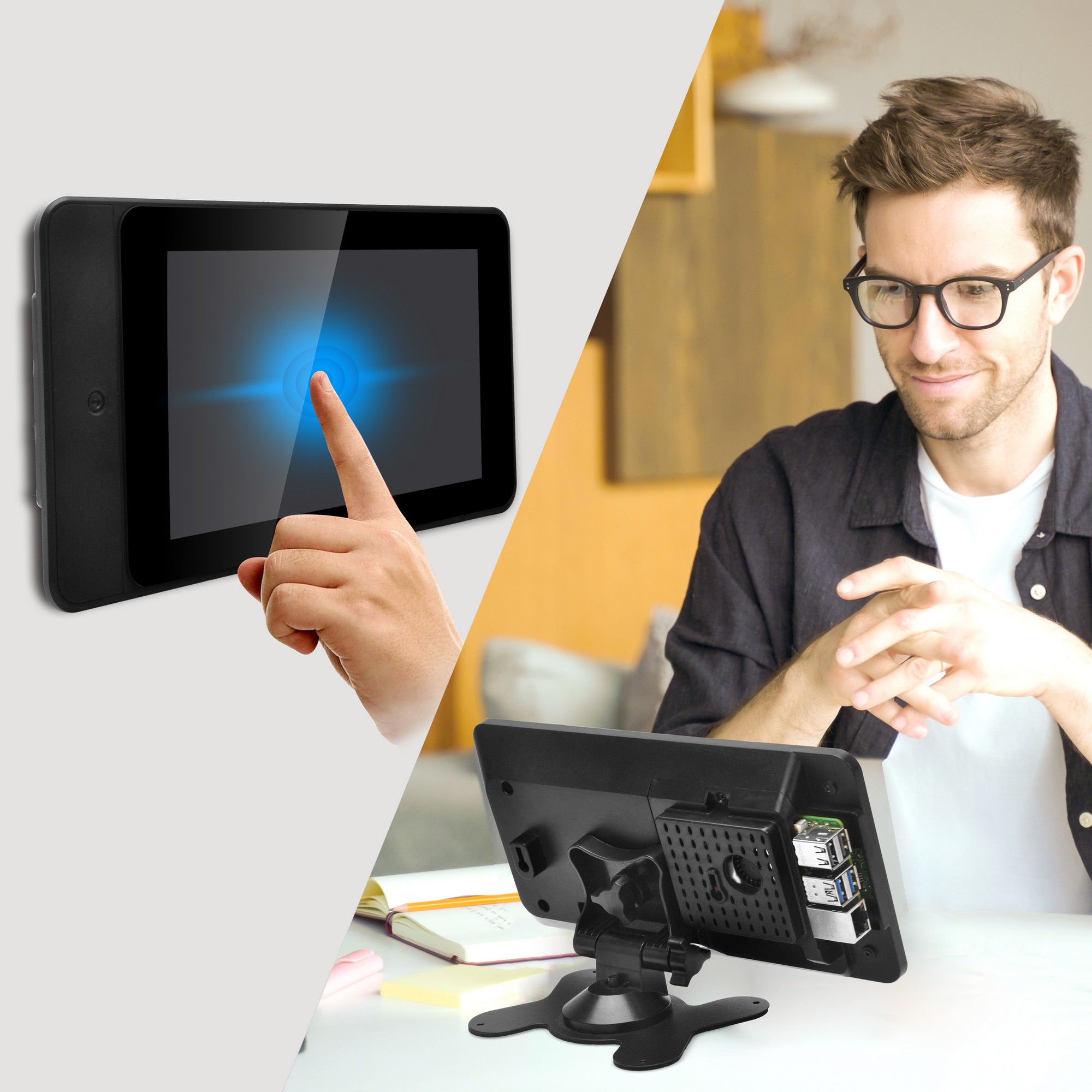 OSOYOO PiStudioケース 7インチIPS RPi - Pi 4 Case のレビューと価格