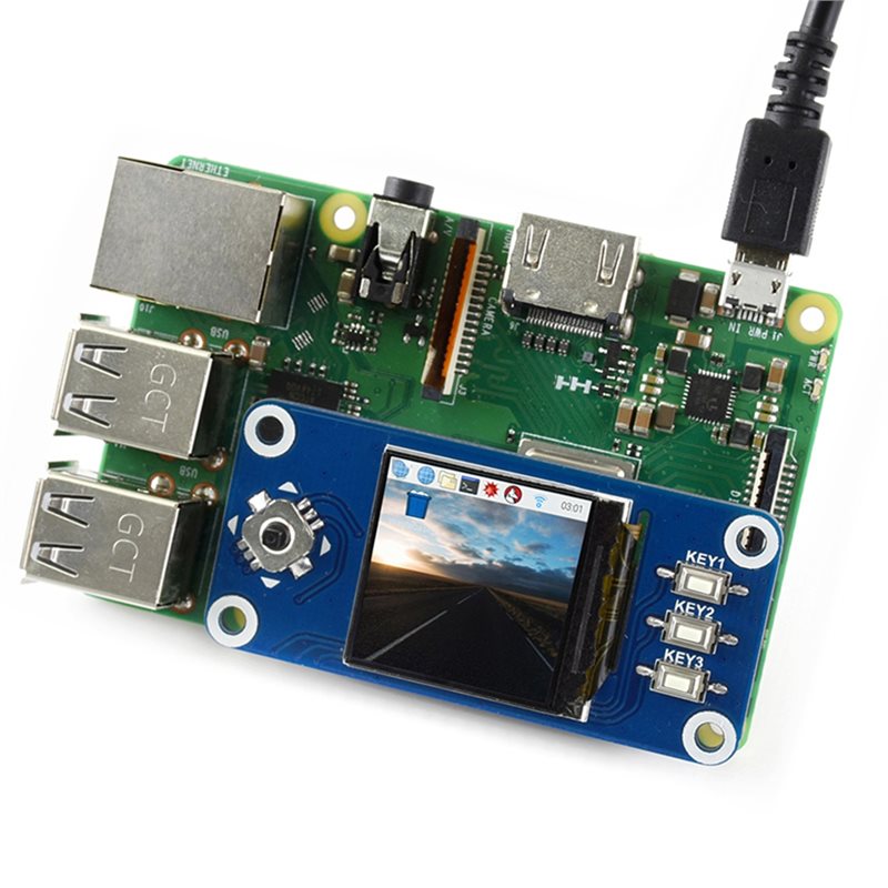 Raspberry Pi用HAT 1.3インチIPS LCD - Pi Display のレビューと価格