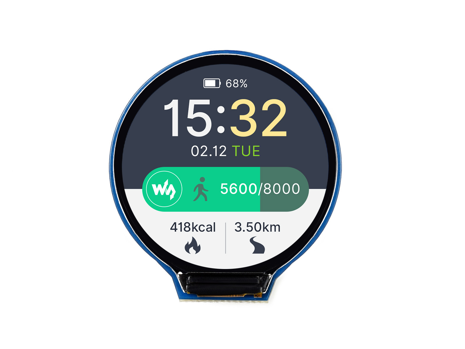 Waveshare 1.28インチラウンドLCDディスプレイ - Pi Display のレビューと価格