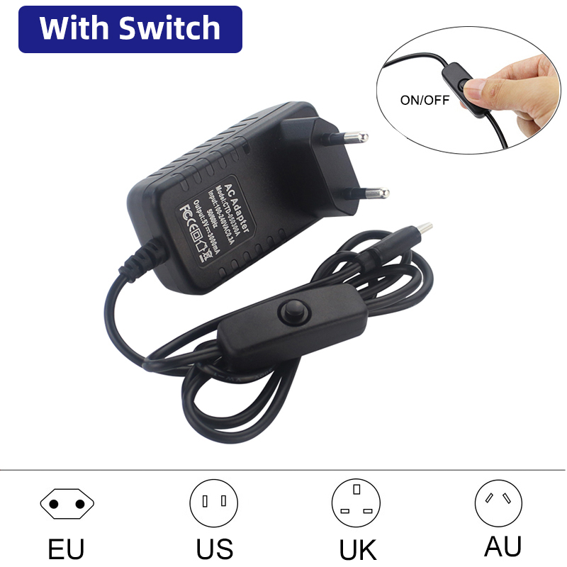 5V 3A ラズベリーパイ 4 電源 USB タイプ C ポ - Pi Zero のレビューと価格