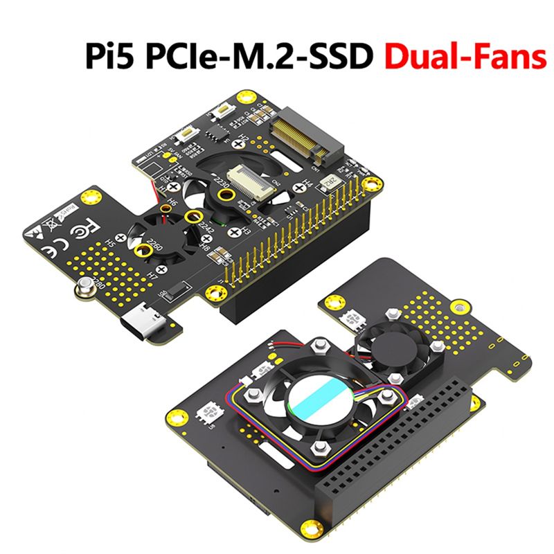 Raspberry Pi 5用 PCIe to M.2 NV - Pi 5 Case のレビューと価格