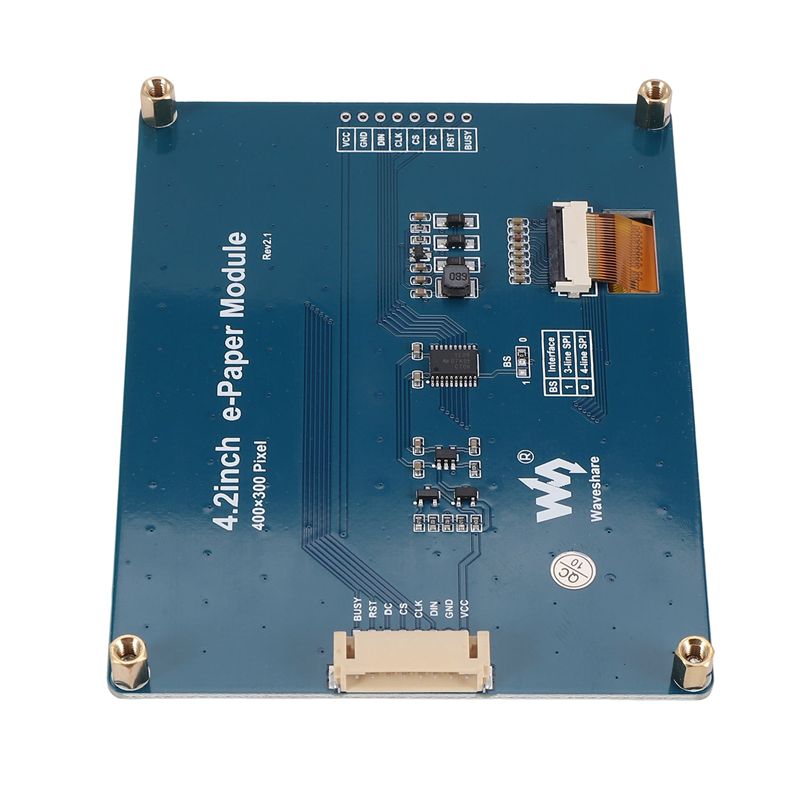 Waveshare 4.2インチE-Inkディスプレイモジュ - Raspberry Pi 4 のレビューと価格
