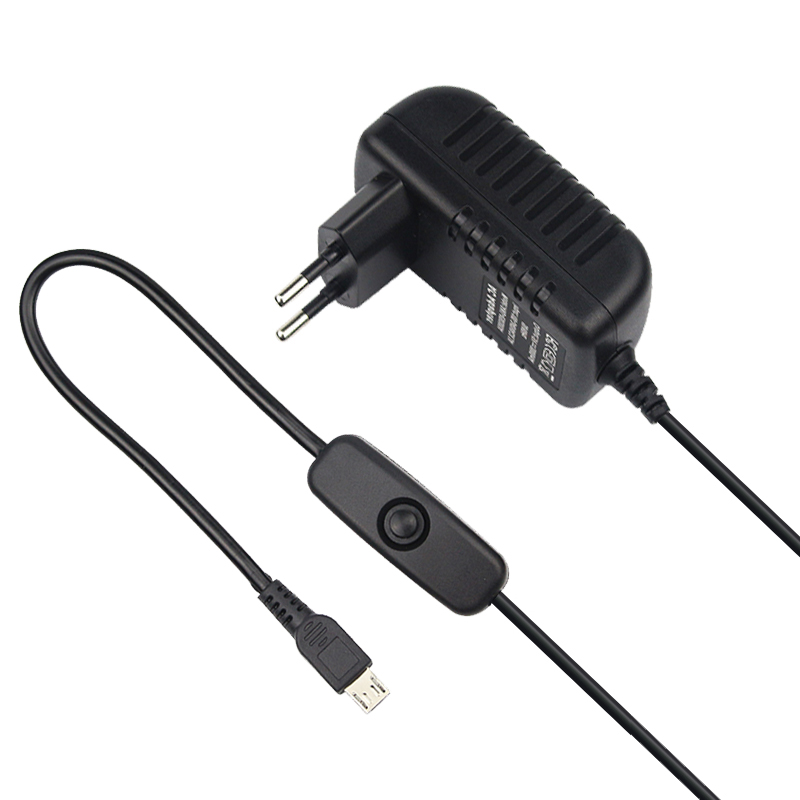 5V 3A ラズベリーパイ 3 モデル B+ 電源マイクロ  - Pi Power Supply のレビューと価格