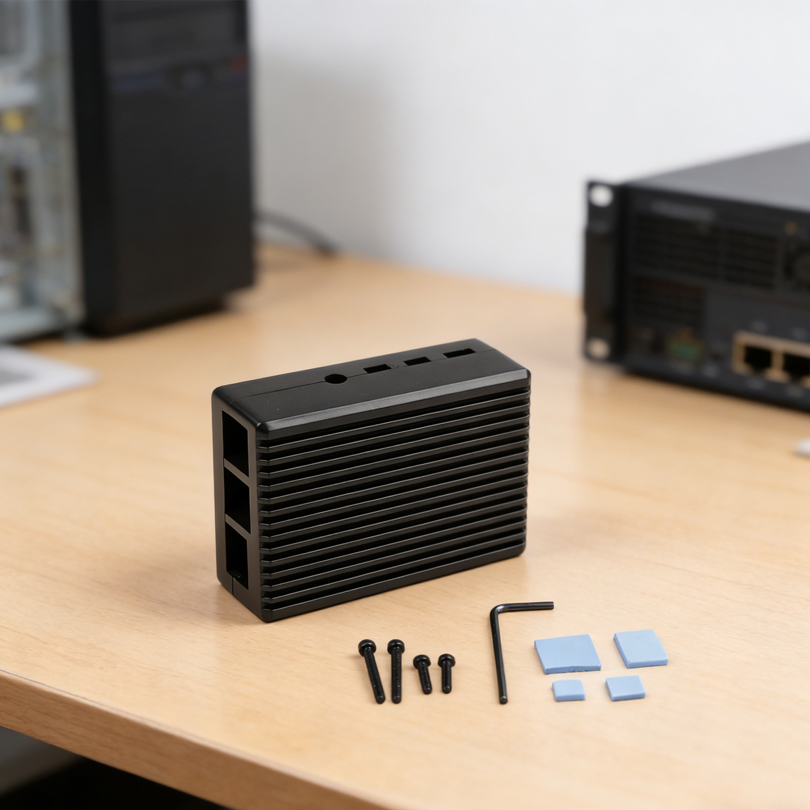 Raspberry Pi 4 Model B用、全ポートへの - Pi 4 Case のレビューと価格