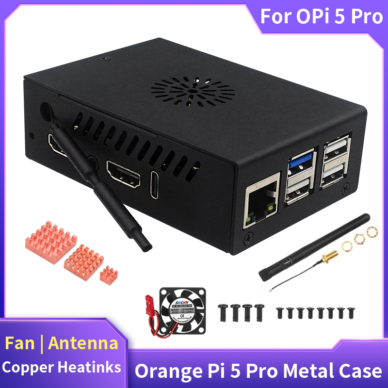 Orange pi 5 proケース、メタルシェル、冷却ファ - Pi Cooler のレビューと価格