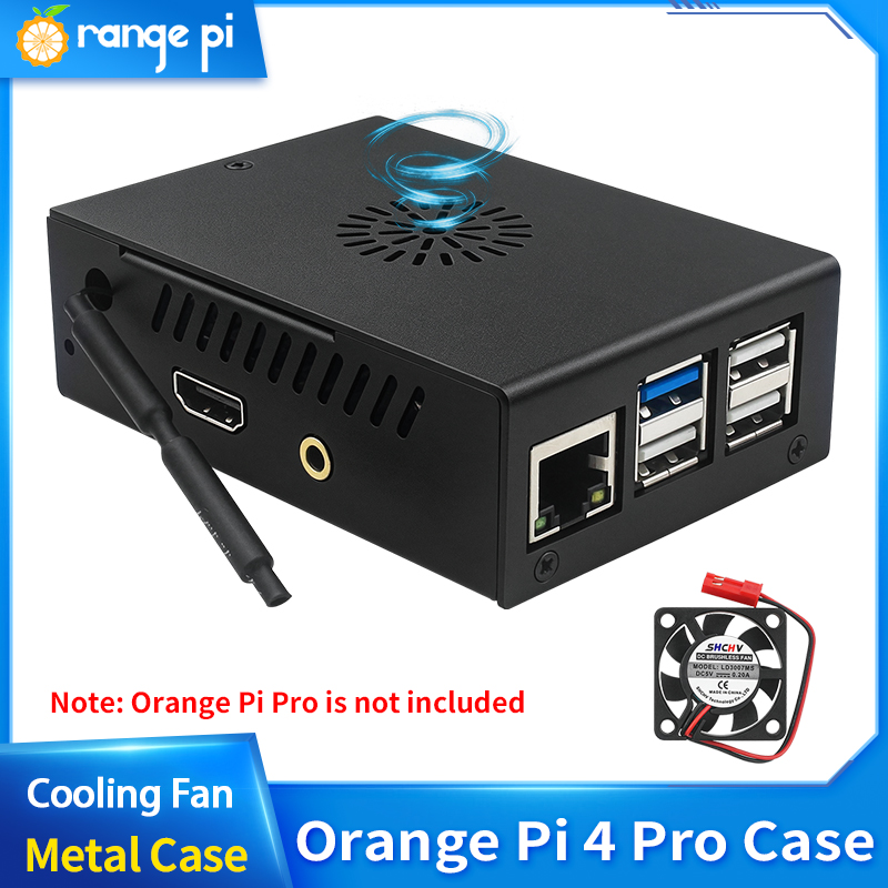 Orange Pi 4 Pro用メタルケース ブラック 保護 - Pi Cooler のレビューと価格