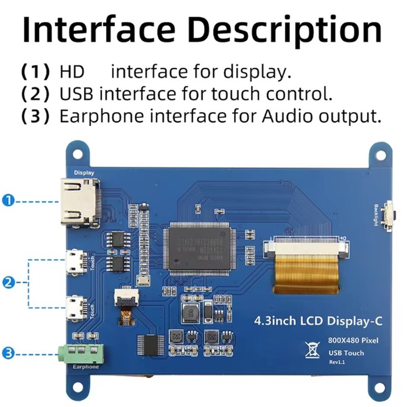 2026年最新モデル、静電容量式タッチスクリーン、4.3イン - Pi Zero のレビューと価格