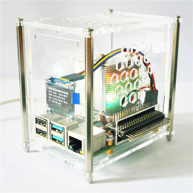 4つのモデルがたくさんあります。冷却ファン,銅管クーラー,透 - Pi 4 Case のレビューと価格