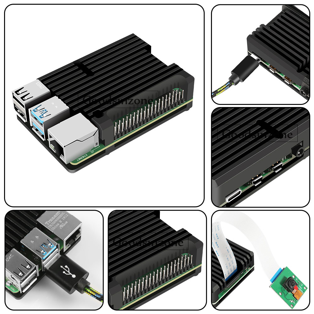 Raspberry Pi 4 Model B用アルミ製筐体、 - Pi 4 Case のレビューと価格