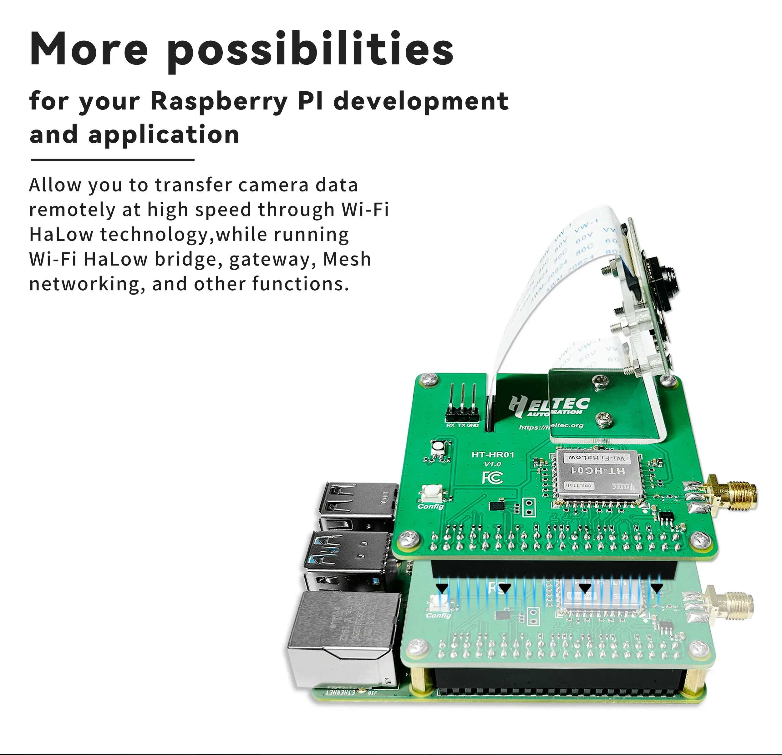 Heltec Pi-CamLow HR01 Wi-Fi Ha - Pi Camera Module のレビューと価格