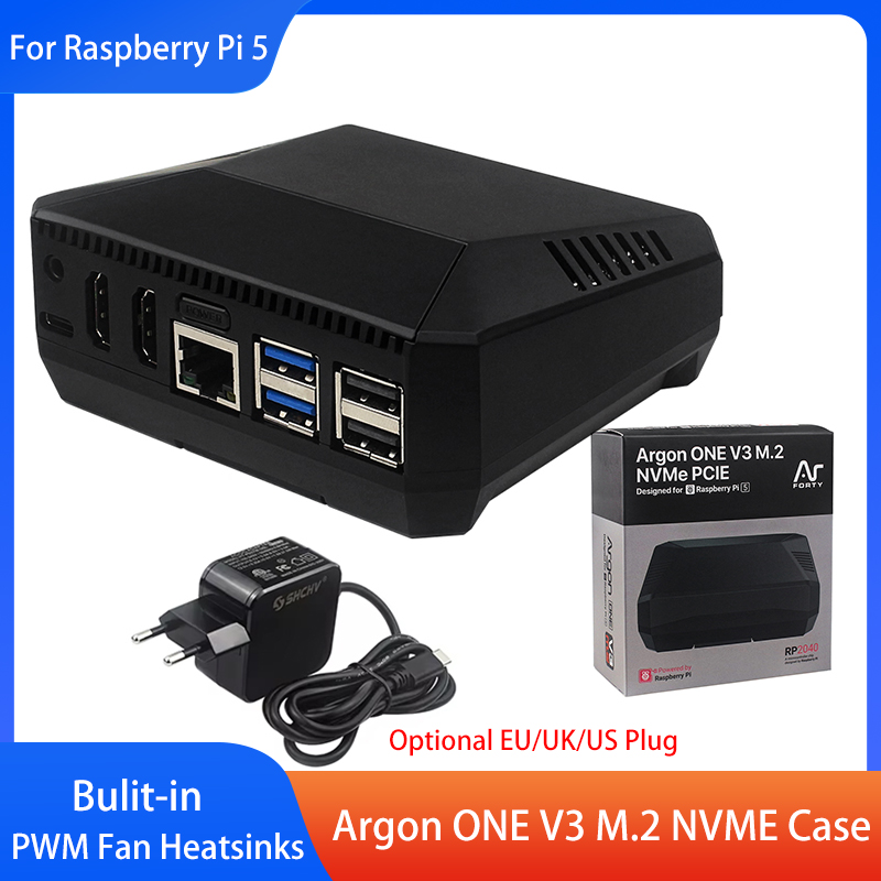 Argon ONE V3 M.2 NVME ケース アルミニ - Pi 5 Case のレビューと価格