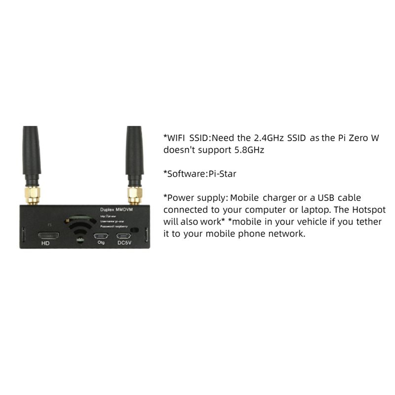QWE デュプレックス MMDVM ホットスポット WiFi - Pi Zero のレビューと価格