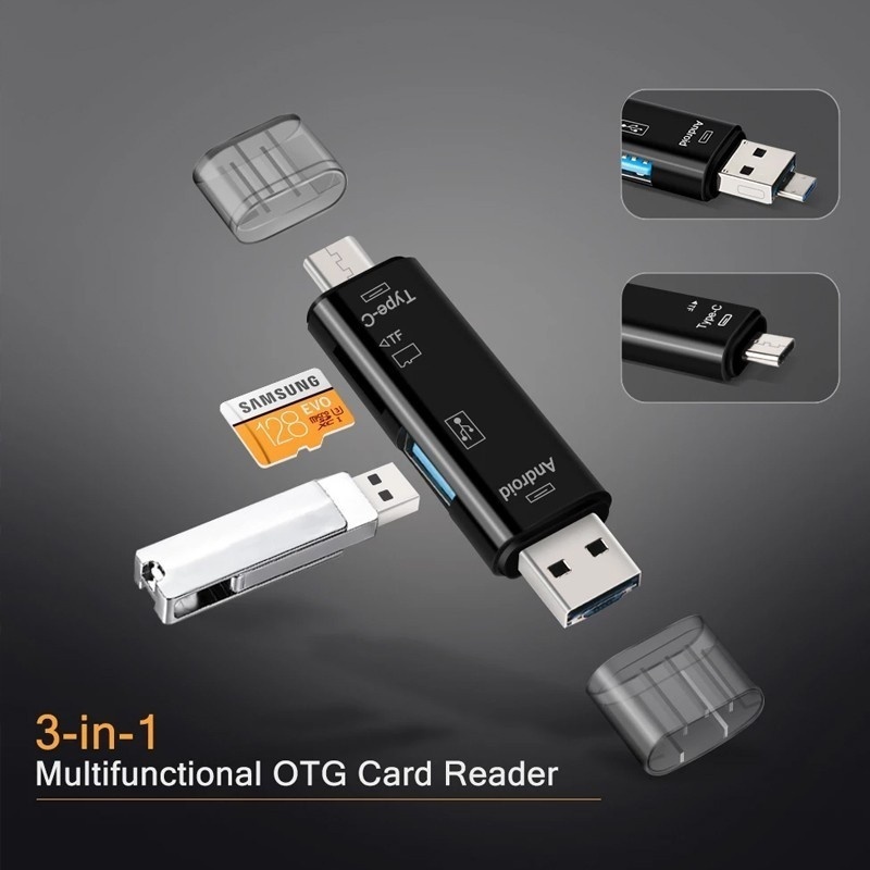 5 in 1 多機能 USB 2.0 タイプ C/USB/マ - Micro Sd Card のレビューと価格