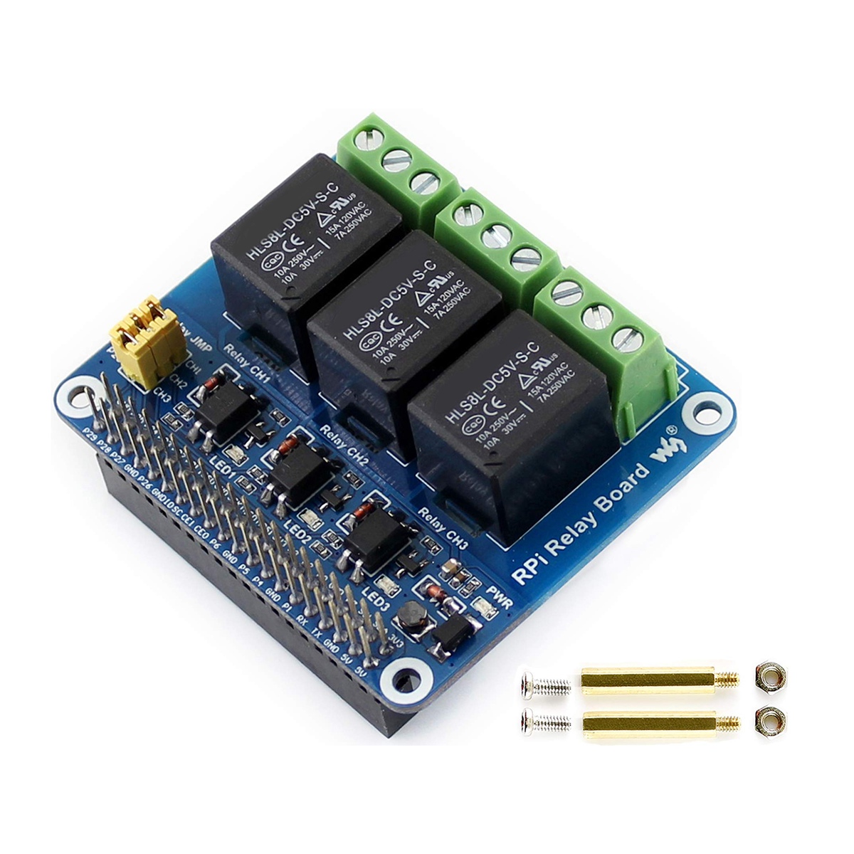 Waveshare 5V 3チャンネルリレーモジュール拡張ボ - Pi Zero のレビューと価格