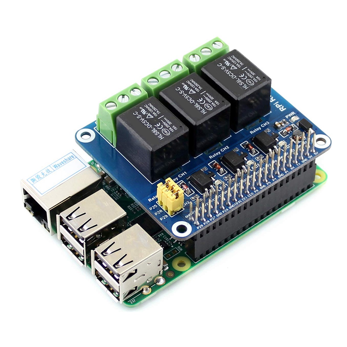 Waveshare 5V 3チャンネルリレーモジュール拡張ボ - Pi Zero のレビューと価格