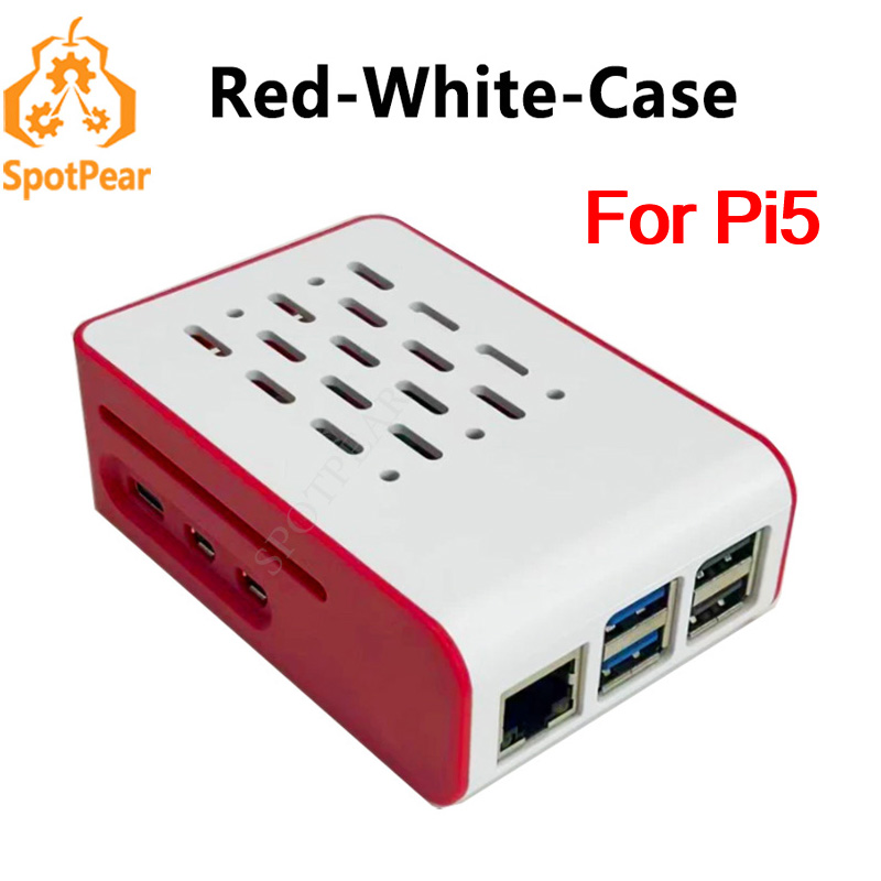 Raspberry Pi 5 赤白冷却ケース 公式アクティブ - Pi 5 Case のレビューと価格