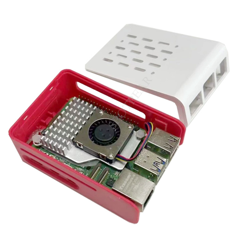Raspberry Pi 5 赤白冷却ケース 公式アクティブ - Pi 5 Case のレビューと価格
