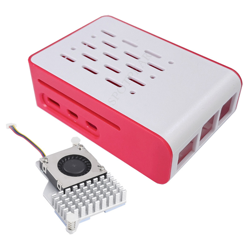 Raspberry Pi 5 赤白冷却ケース 公式アクティブ - Pi 5 Case のレビューと価格