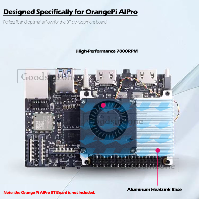 Orange Pi AIPro用ヒートシンクベースキット付き - Pi Cooler のレビューと価格