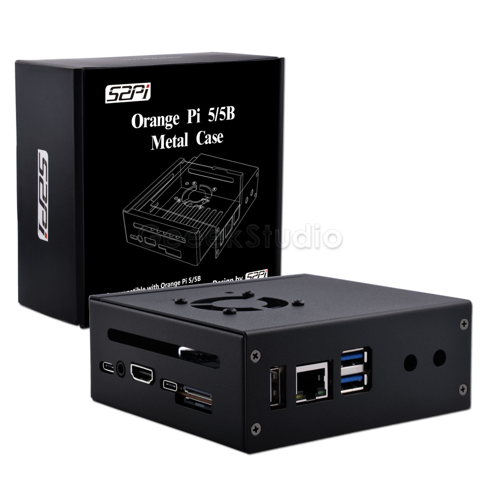 Orange pi 5/5b金属保護ケース,冷却ファン付き保 - Pi 5 Case のレビューと価格