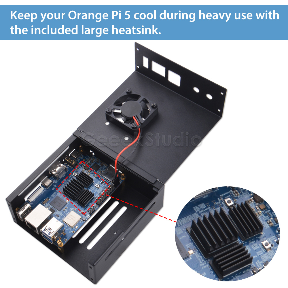 Orange pi 5/5b金属保護ケース,冷却ファン付き保 - Pi 5 Case のレビューと価格