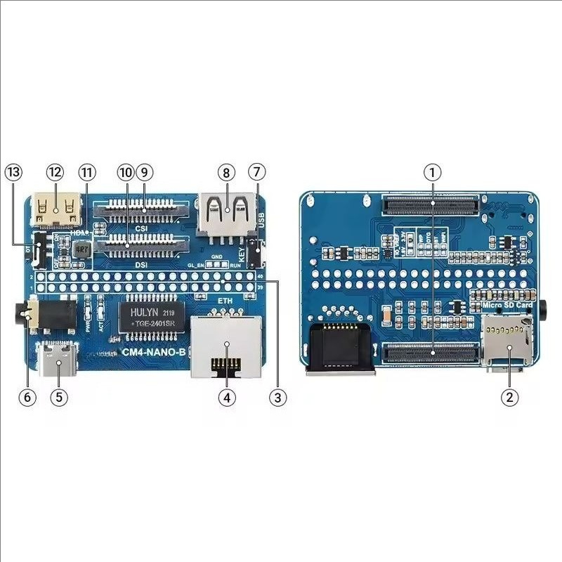 CM4 サイズ拡張ボード マルチインターフェース コンピュー - Raspberry Pi のレビューと価格