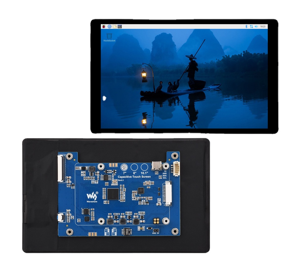 7インチ DSI LCD (E) Waveshare 静電容 - Pi Display のレビューと価格
