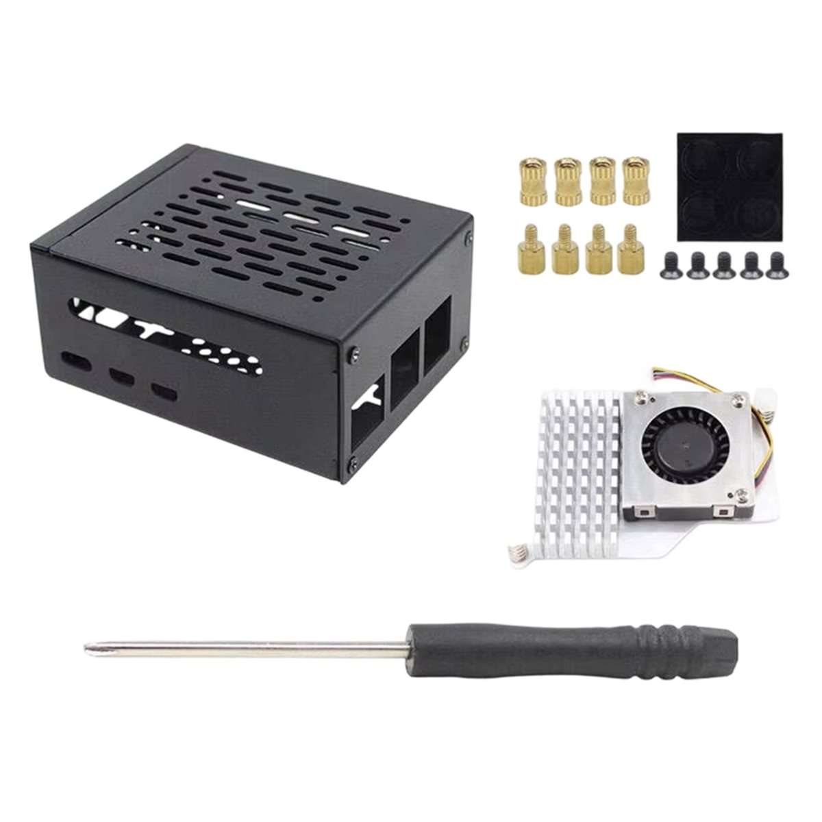 Raspberry Pi 5用冷却ファン付きHGHOメタルケ - Raspberry Pi 5 のレビューと価格
