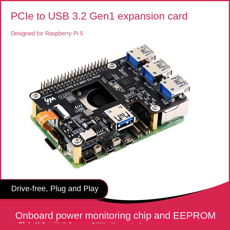 Waveshare Raspberry Pi 5 PCIe  - Raspberry Pi 5 のレビューと価格