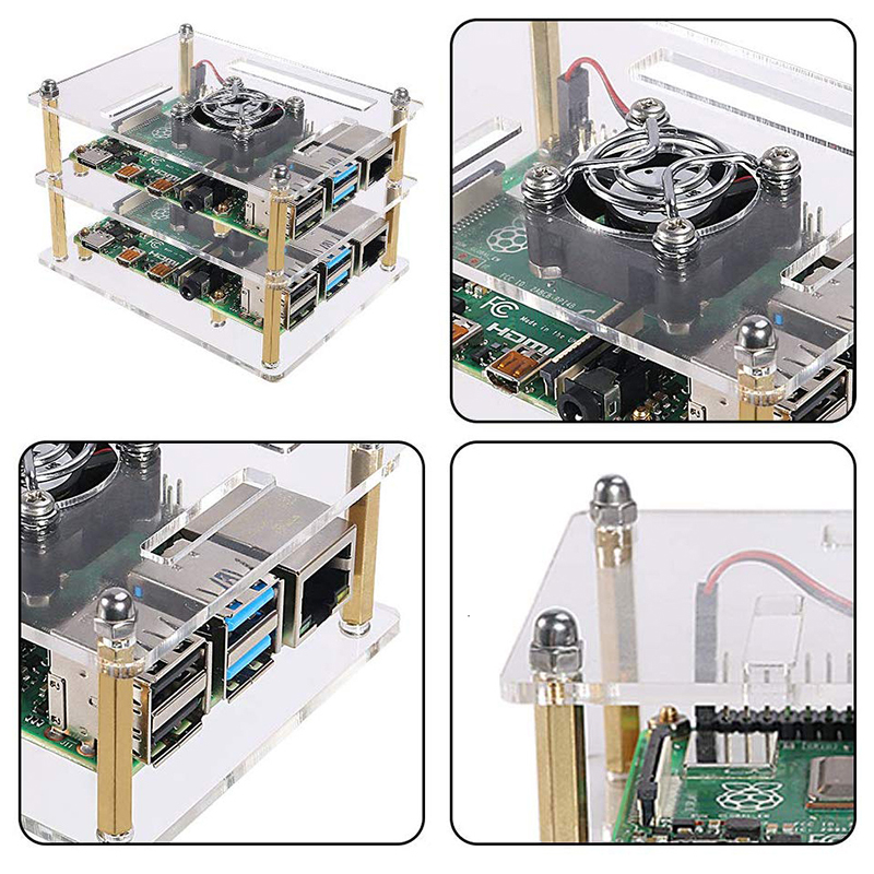 Raspberry Pi 4B 3B 3B+ 2B 15 層 - Pi Cooler のレビューと価格