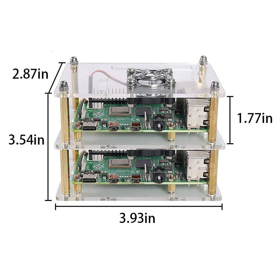 Raspberry Pi 4B 3B 3B+ 2B 15 層 - Pi Cooler のレビューと価格
