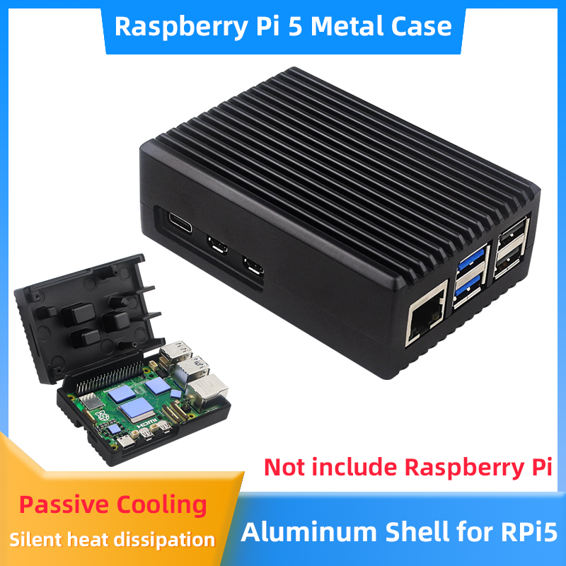 ラズベリーパイ 5 アルミニウムケース装甲シェルサイレントパ - Pi 5 Case のレビューと価格