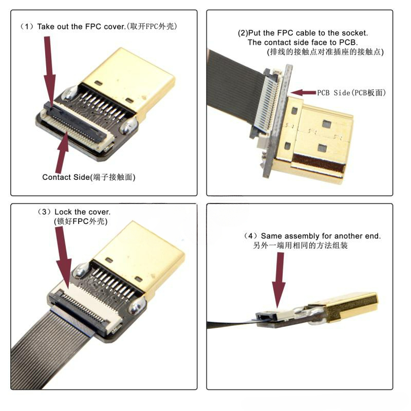 リボンFPV HDMI互換コネクタフレキシブルフラットケーブ - Pi Camera Cable のレビューと価格