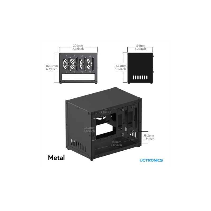 UCTRONICS Raspberry Pi クラスターケー - Raspberry Pi 4 のレビューと価格