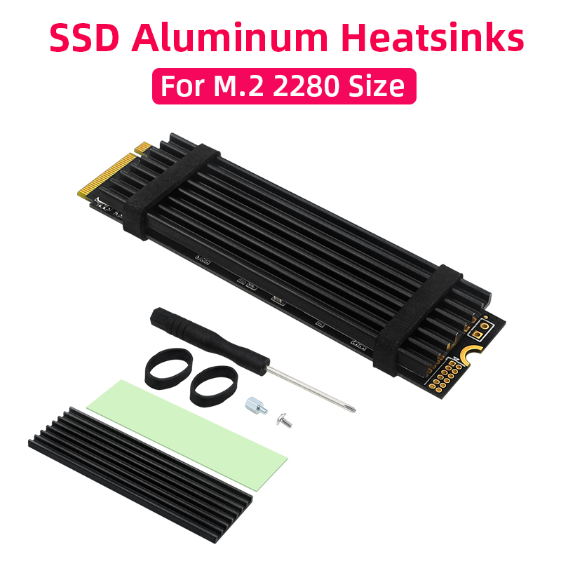 M.2 SSD ヒートシンクアルミラジエーターソリッドステー - Pi Cooler のレビューと価格