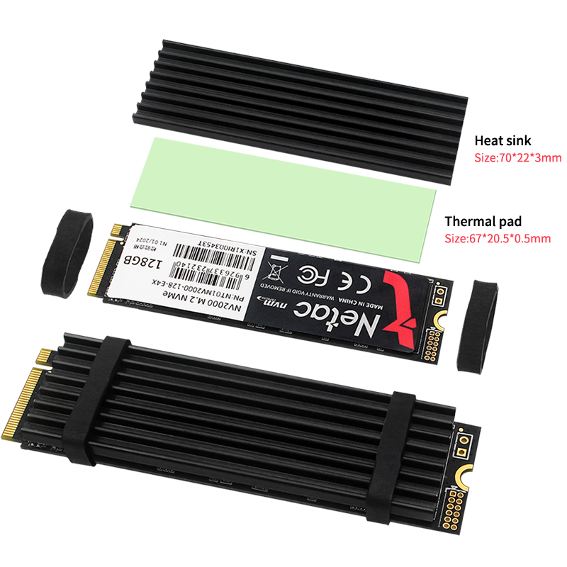 M.2 SSD ヒートシンクアルミラジエーターソリッドステー - Pi Cooler のレビューと価格