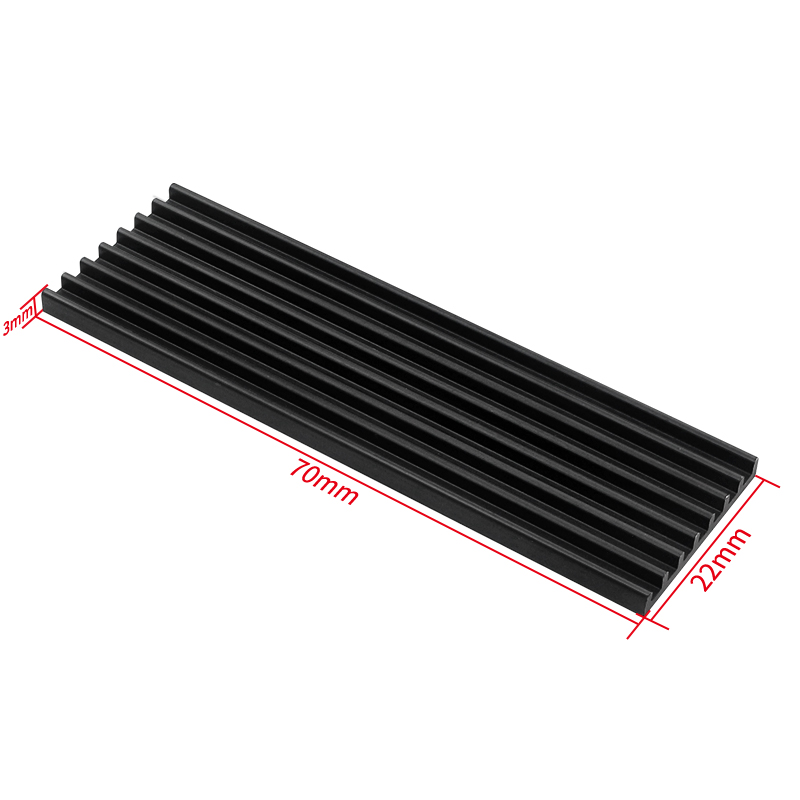 M.2 SSD ヒートシンクアルミラジエーターソリッドステー - Pi Cooler のレビューと価格