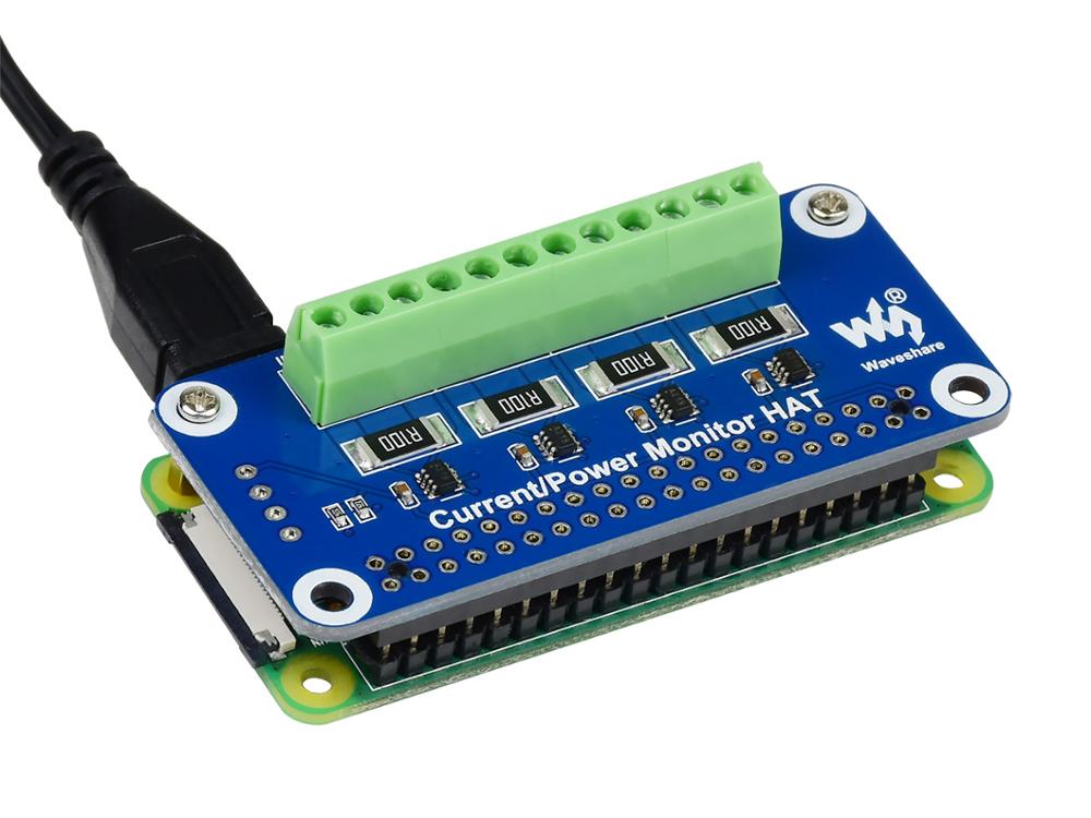 Waveshare 4 チャンネル電流/電圧/電力モニター  - Raspberry Pi 4 のレビューと価格