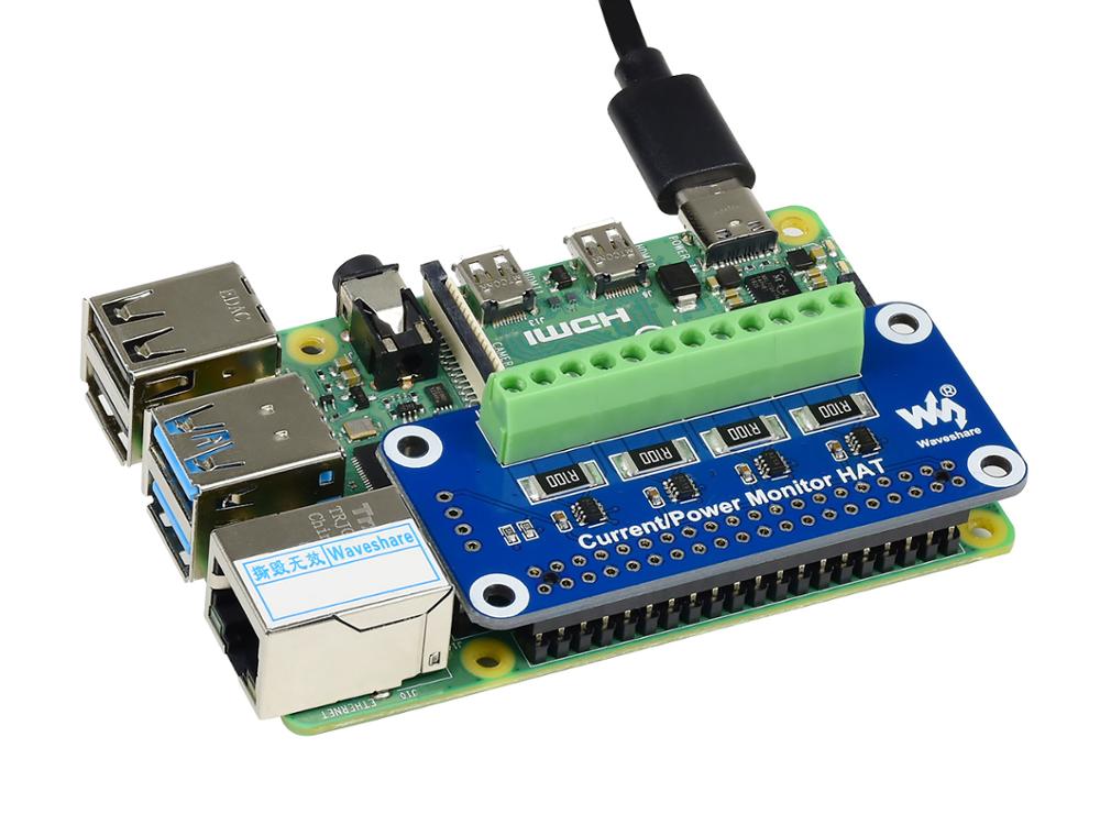 Waveshare 4 チャンネル電流/電圧/電力モニター  - Raspberry Pi 4 のレビューと価格